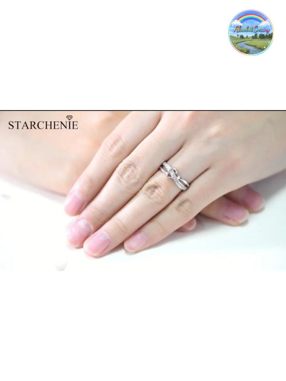 925 Sterling Silver Infinity Heart Ring for Women CZ Cubic Zirconia Promise